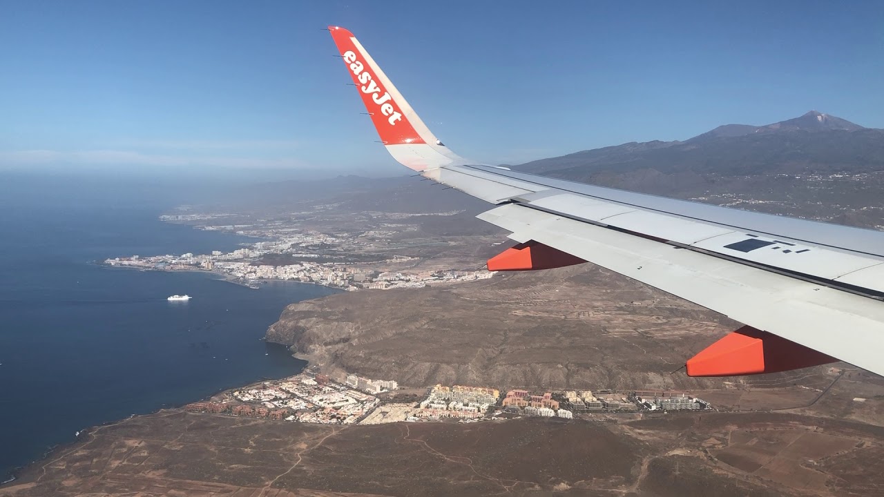 Manchester to Tenerife. Landing at Tenerife South (TFS) with EasyJet 4/2/19