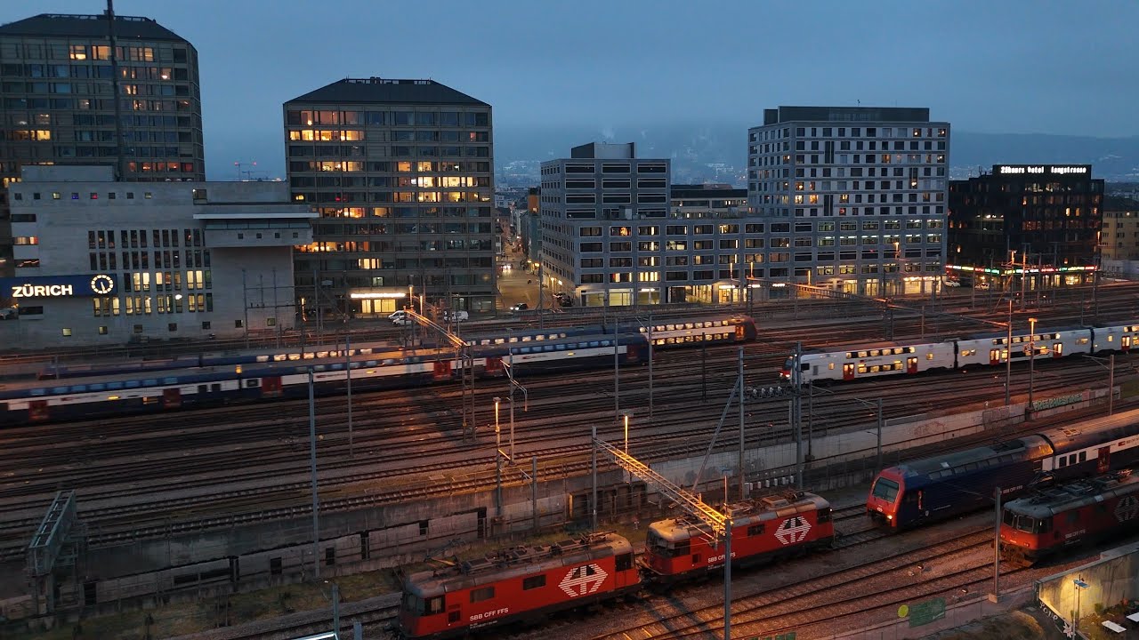 Zürich HB 🇨🇭 Zürich Hauptbahnhof Trainspotting  Switzerland