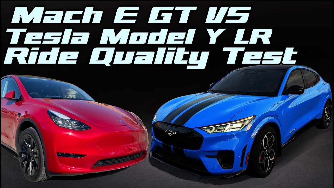 Ford Mustang Mach E GT Vs Tesla Model Y Ride Quality Test