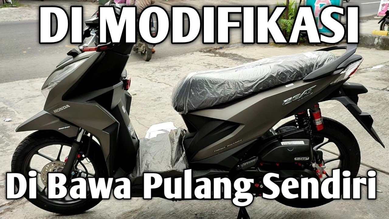 Baru Beli Beat Deluxe Brown, Langsung di Modifikasi