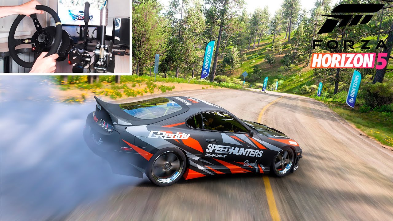 TUNING DRIFT 1998 Toyota Supra RZ Forza Horizon 5 Thrustmaster T300