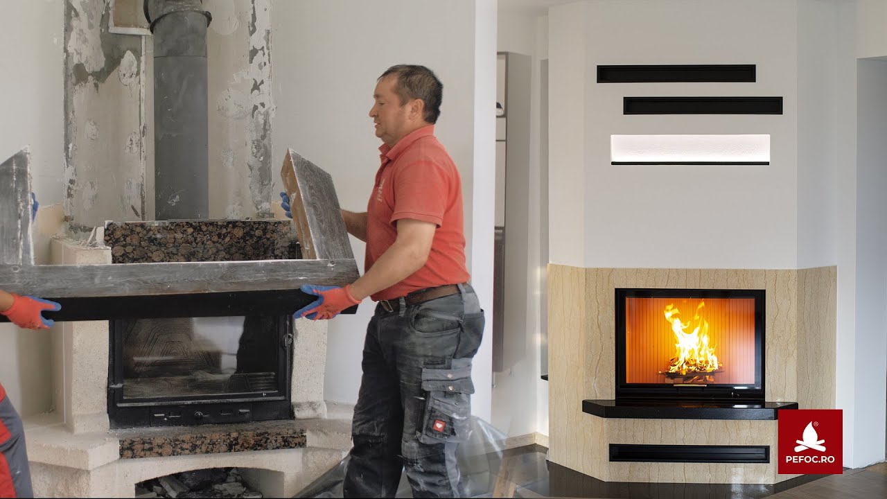 Reparatie capitala semineu si cos de fum: proiect de refacere si inlocuire