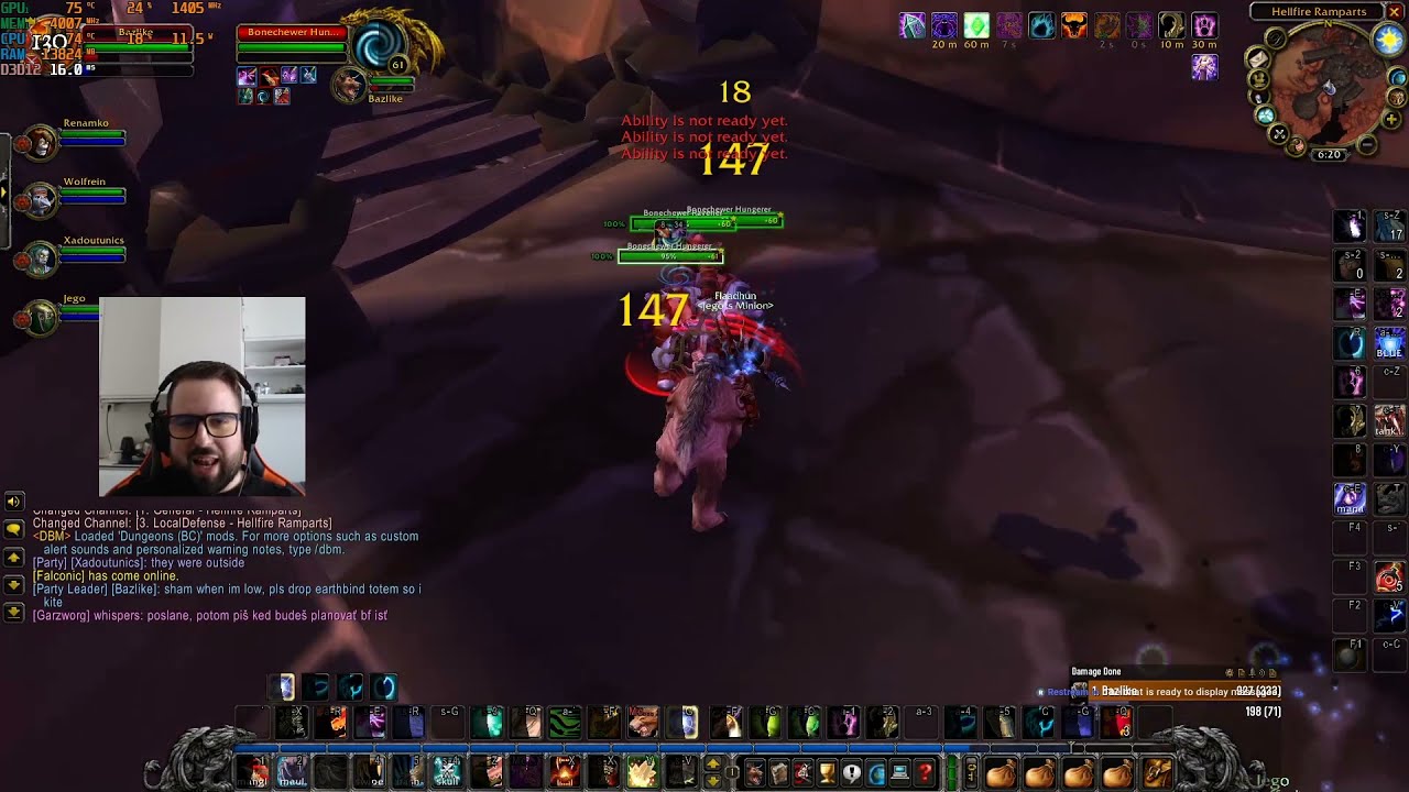 true hellfire ramparts experience in tbc classic