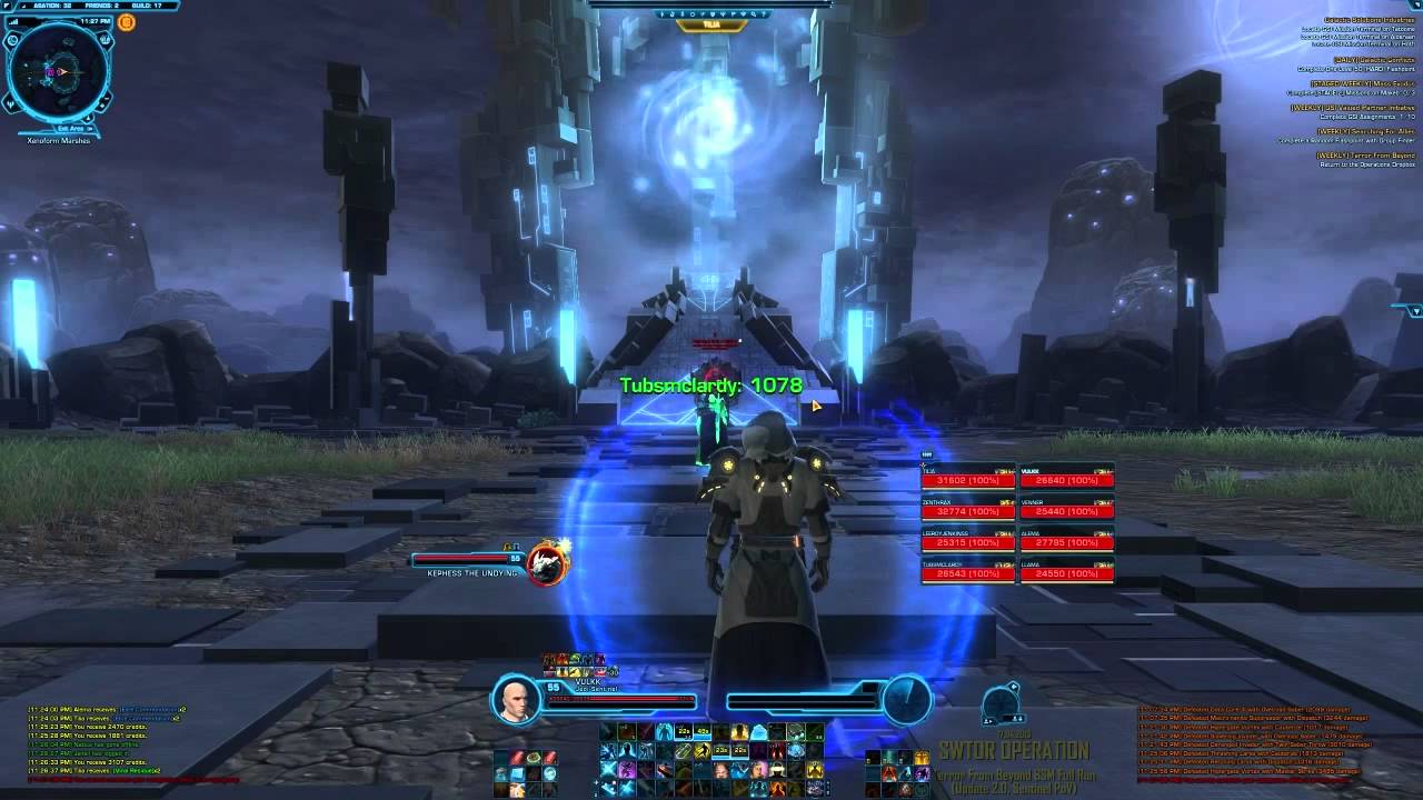 SWTOR OPS 2.0 - DR in Terror From Beyond 8SM (Full Run, Sentinel PoV, 17.04.2013)