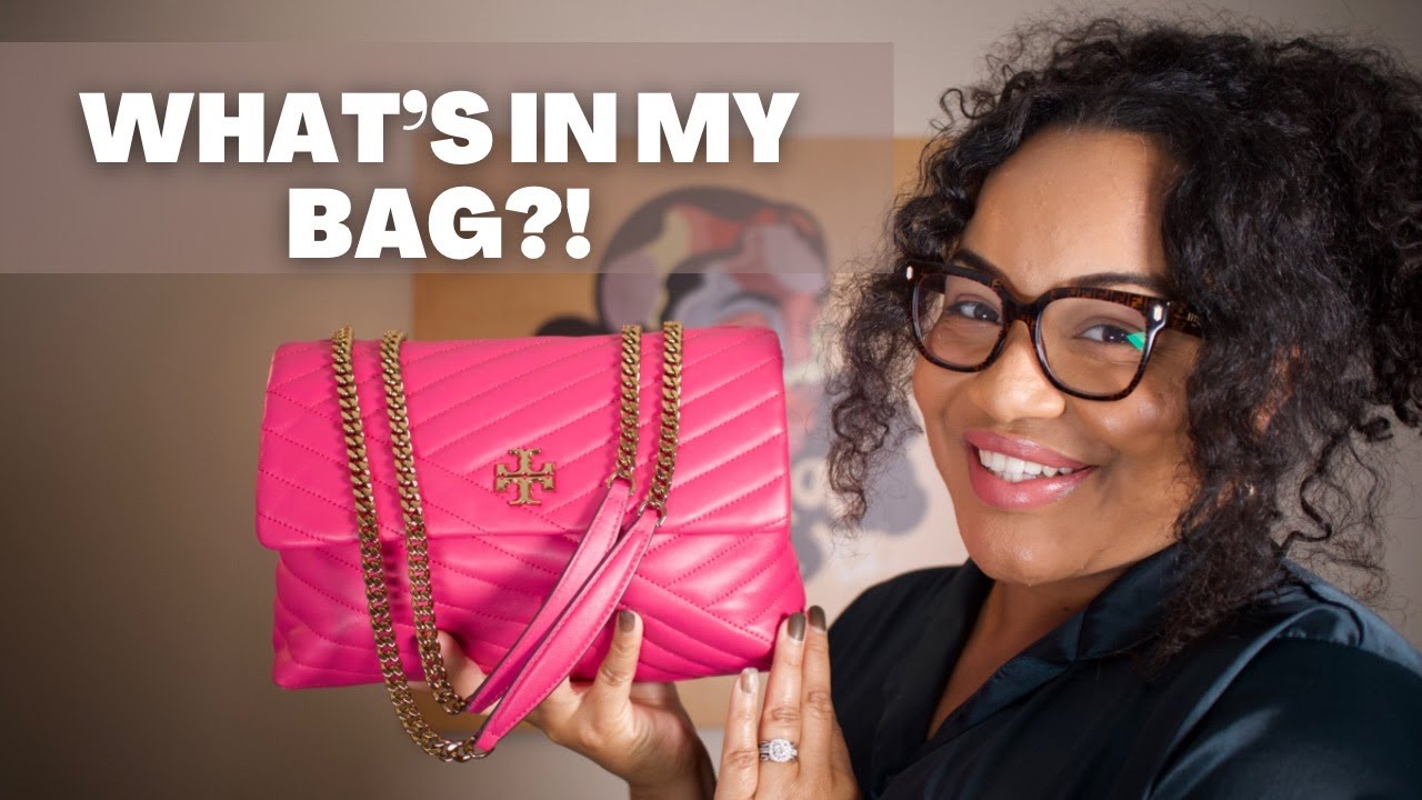 Tory Burch Kira Chevron Convertible Shoulder Bag | What's In My Bag + Review