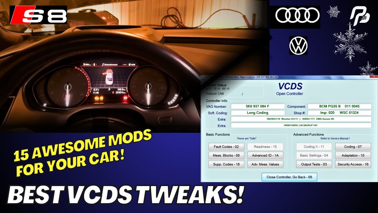 🔧🚗 ЛУЧШИЕ МОДЫ/НАСТРОЙКИ VCDS, КОТОРЫЕ Я НАШЁЛ НА СЕЙЧАС! | 15 ОТЛИЧНЫХ МОДОВ ДЛЯ ВАШЕГО AUDI A4,...
