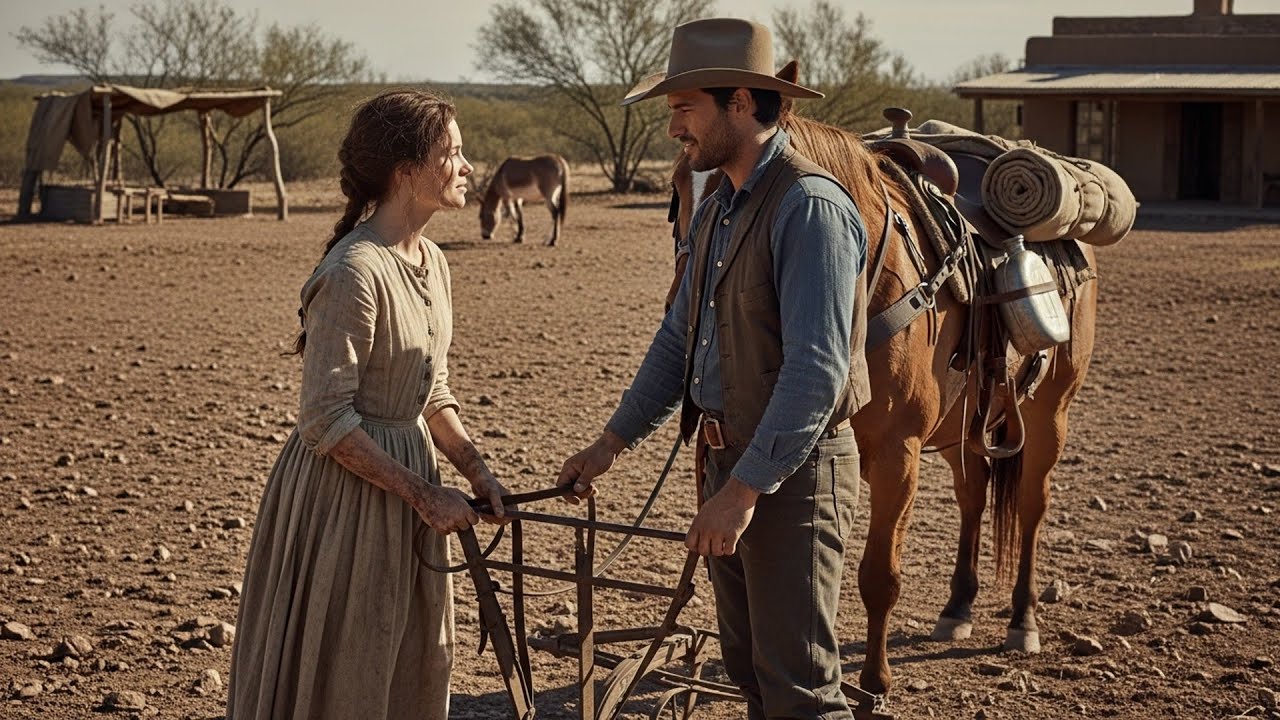 She Was Dragging A Plow Through Rocky Soil Alone, The Cowboy Hitched His Horse And Finished It