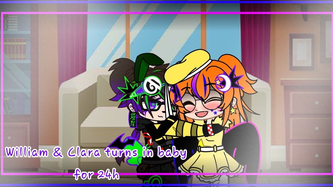 °William & Clara turns baby for 24h//Afton family//Fnaf°