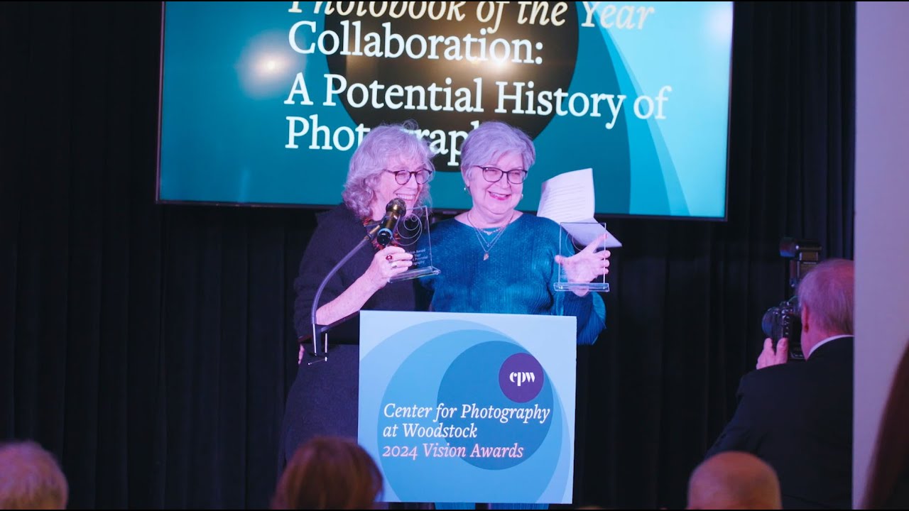 Laura Wexler & Wendy Ewald accept the Photobook of the Year Award at the 2024 CPW Vision Awards