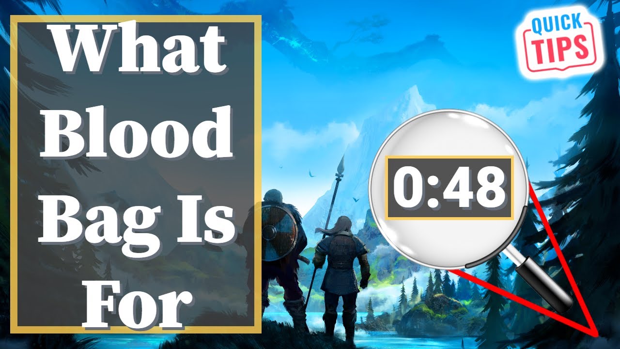 Valheim - What Blood Bag Is For