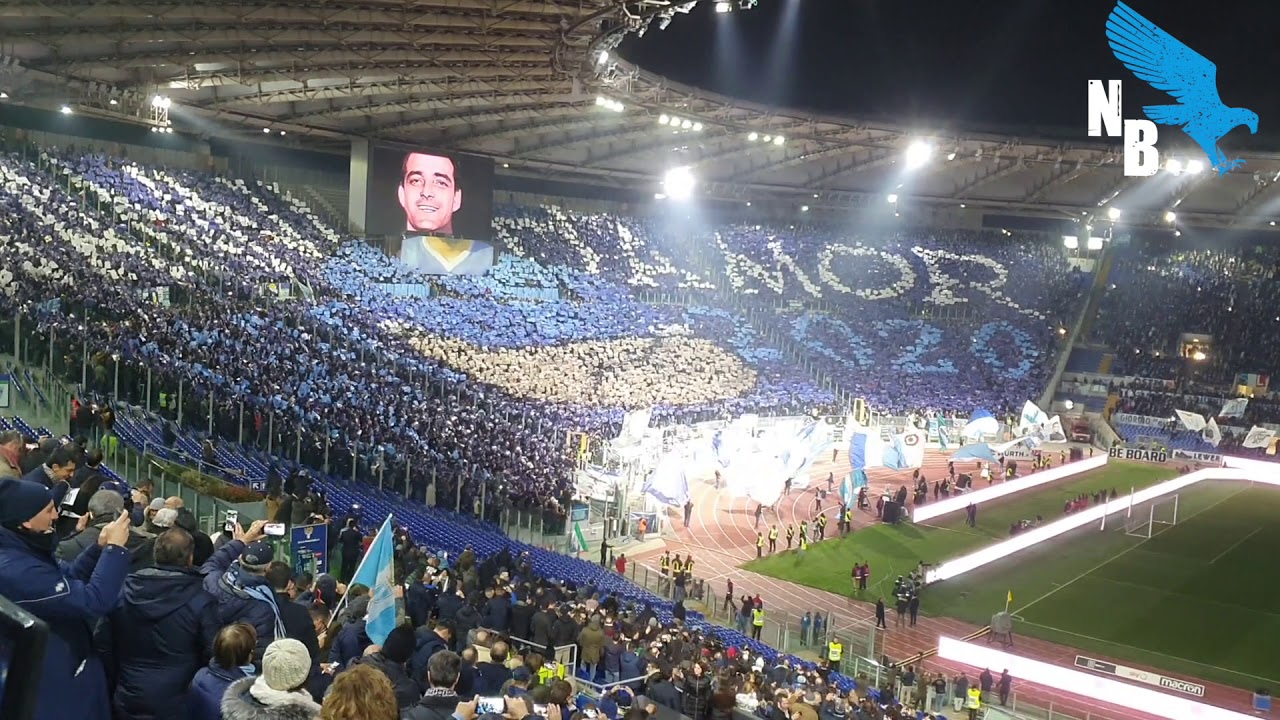 Lazio - Napoli 1-0 la spettacolare coreografia della Curva Nord