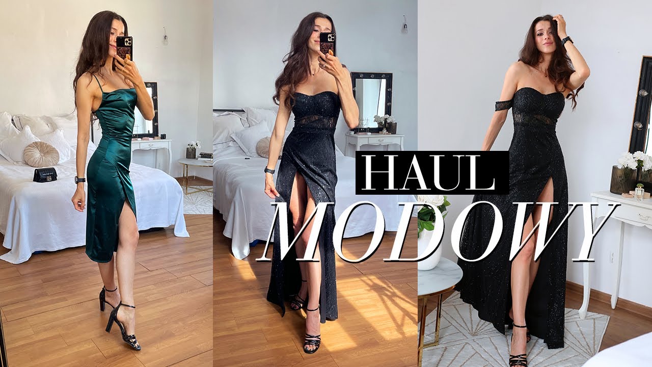 HAUL MODOWY: sukienka wieczorowa, na wesele, walizka, buty, torebka, zegarek sportowy❤︎