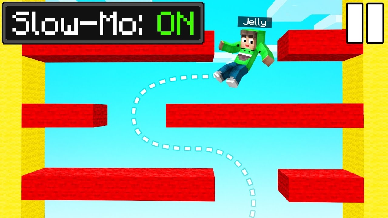 I Tried A SLOWMO DROPPER In MINECRAFT…