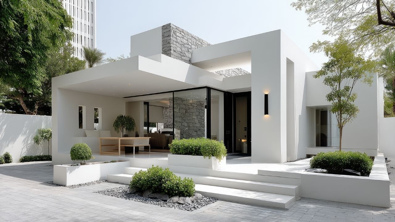 Calming Contemporary Haven | A Modern Minimalist Home Wrapped in Light and Nature