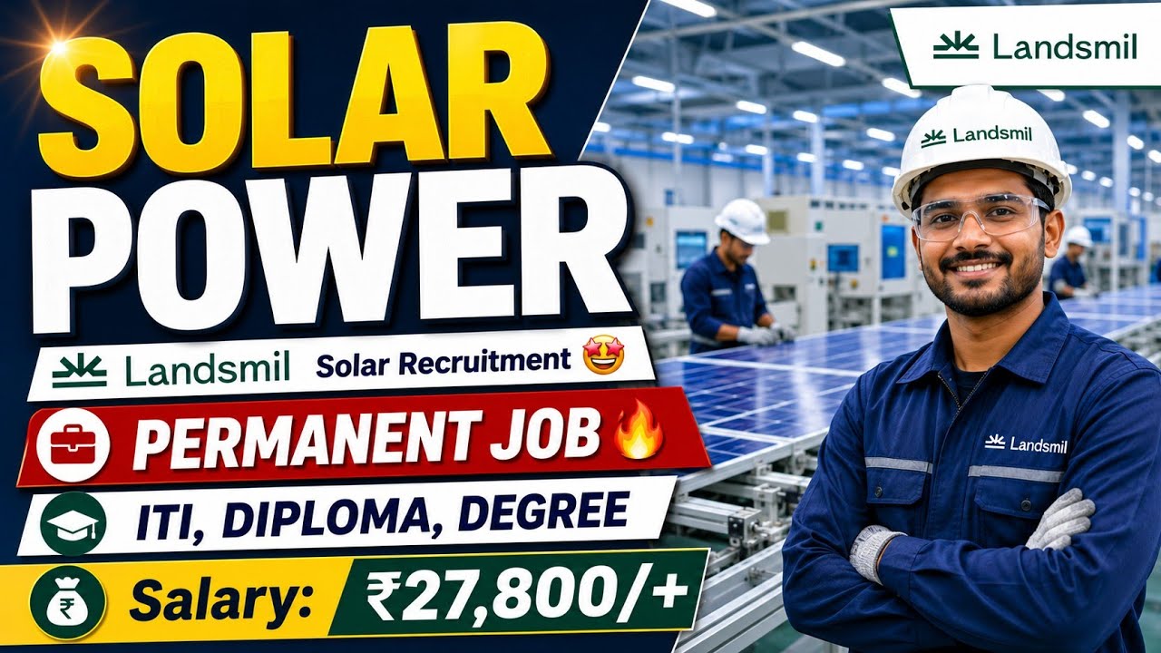 Solar Power New Recruitment Out 😍 ITI, Diploma, BTech Permanent Job Vacancy | All India Job ✅