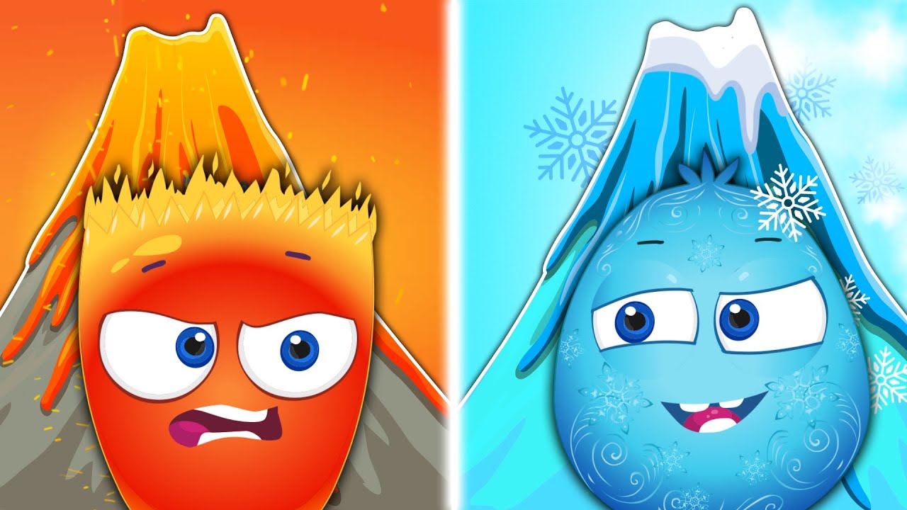 NEW Op and Bob | Summer VS Winter Spot the Difference | Educational Cartoons for Children