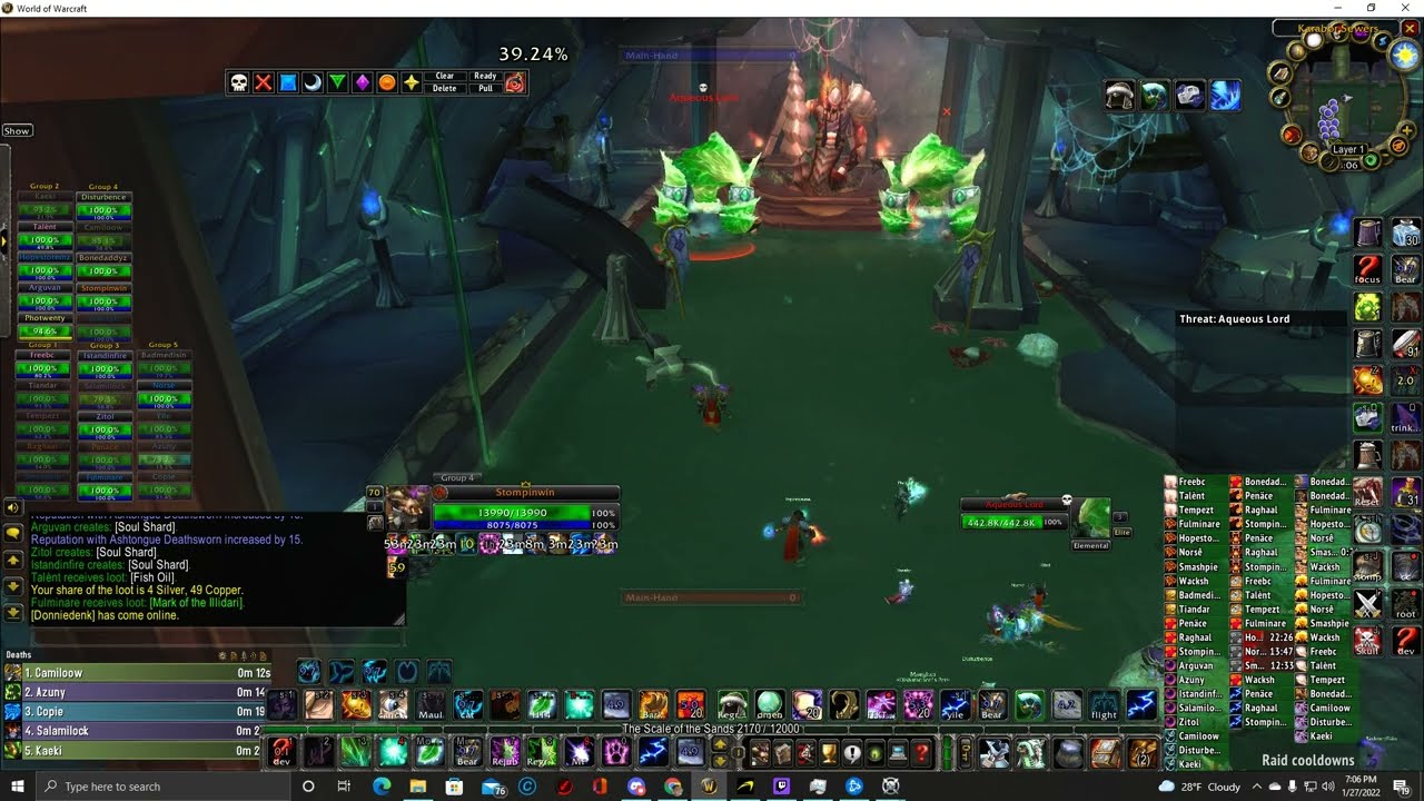 Wow TBC Classic Black Temple Main Tank Feral Druid First night Clear