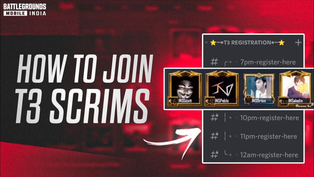How to Join BGMI Esports in 2025 | Register T3 Scrims in Discord | how to join BGMI custom