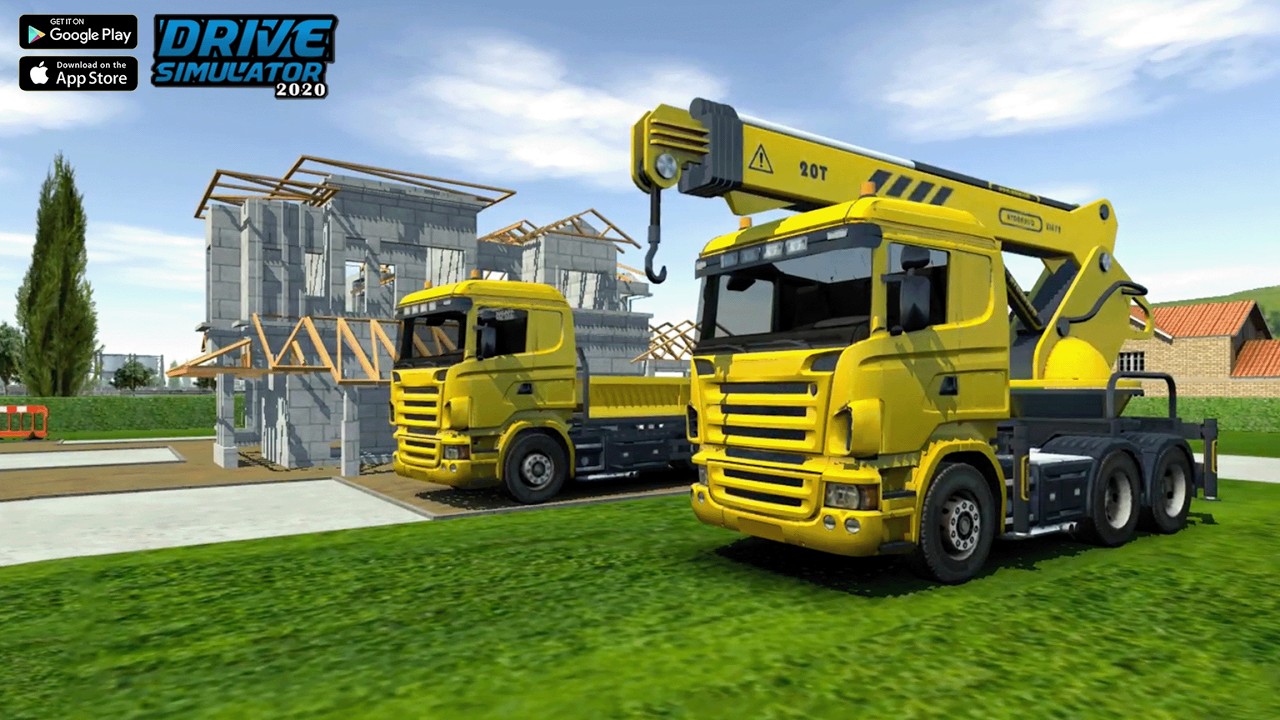 Heavy Crane Operation & Construction Cargo Delivery - Drive Simulator 2020