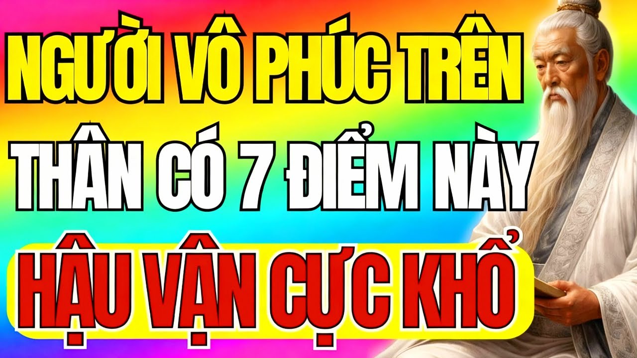 Cổ Nhân Dạy: Người Nào Vô Phúc Trên Thân Có 7 Điểm Này Hậu Vận 