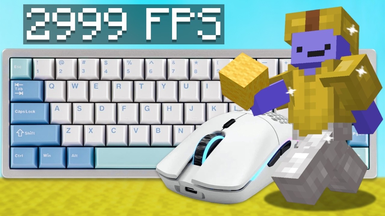 (Telly Bridging) Soothing BedWars ASMR Keyboard & Mouse Sounds | Hypixel BedWars