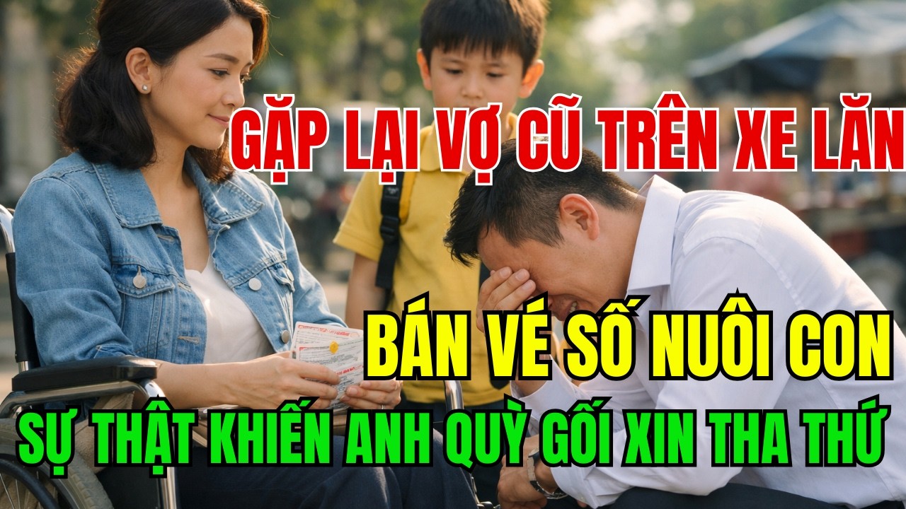 Chủ Tịch Bật Khóc Khi Gặp Vợ Cũ Ngồi Xe Lăn Bán Vé Số Nuôi Con, Sự Thật Khiến Anh Quỵ Gối Xin ThaThứ