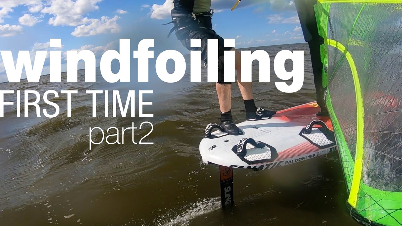 First Time WINDFOILING – Part 2 – Lake Michigan