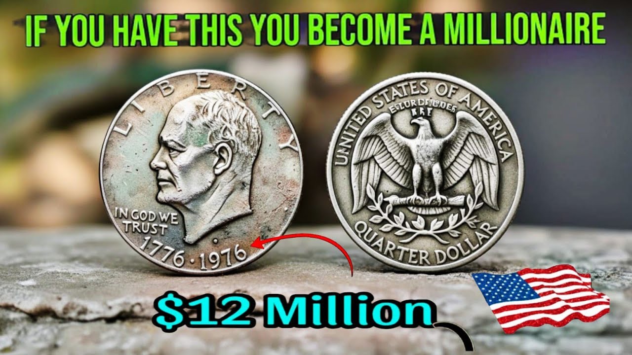 1970s Eisenhower Dollar vs Washington Quarter  Coin Showdown
