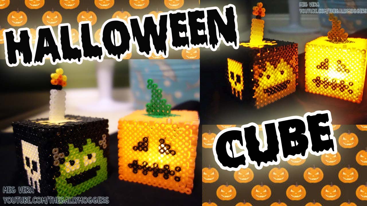 Perler/Hama Bead Halloween Cube Tutorial - How To