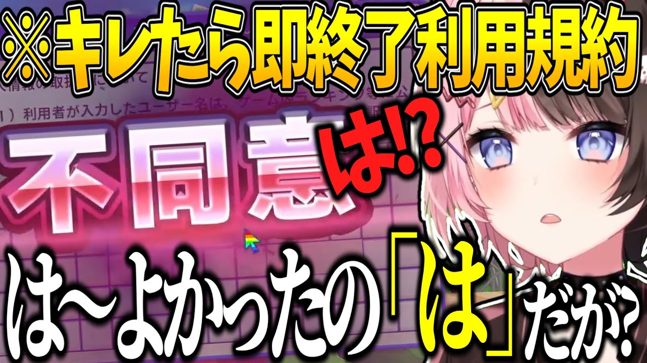 【面白まとめ】同意したいだけでキレるわけがないひなーの #橘ひなの #ぶいすぽ切り抜き 【利用規約に同意したい】