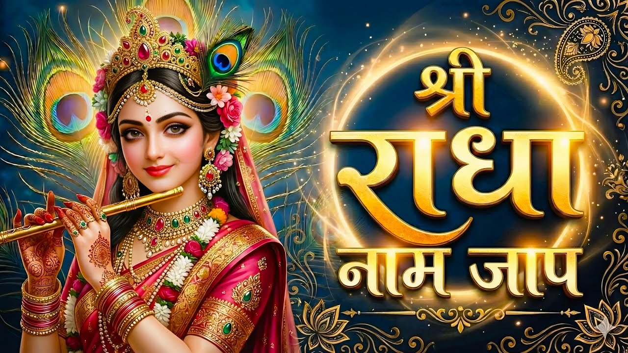 Shri Radha Shri Radha Naam Jap 1008 Baar | श्री राधा श्री राधा नाम जप | Radha Dhun, Radha Jap Mantra