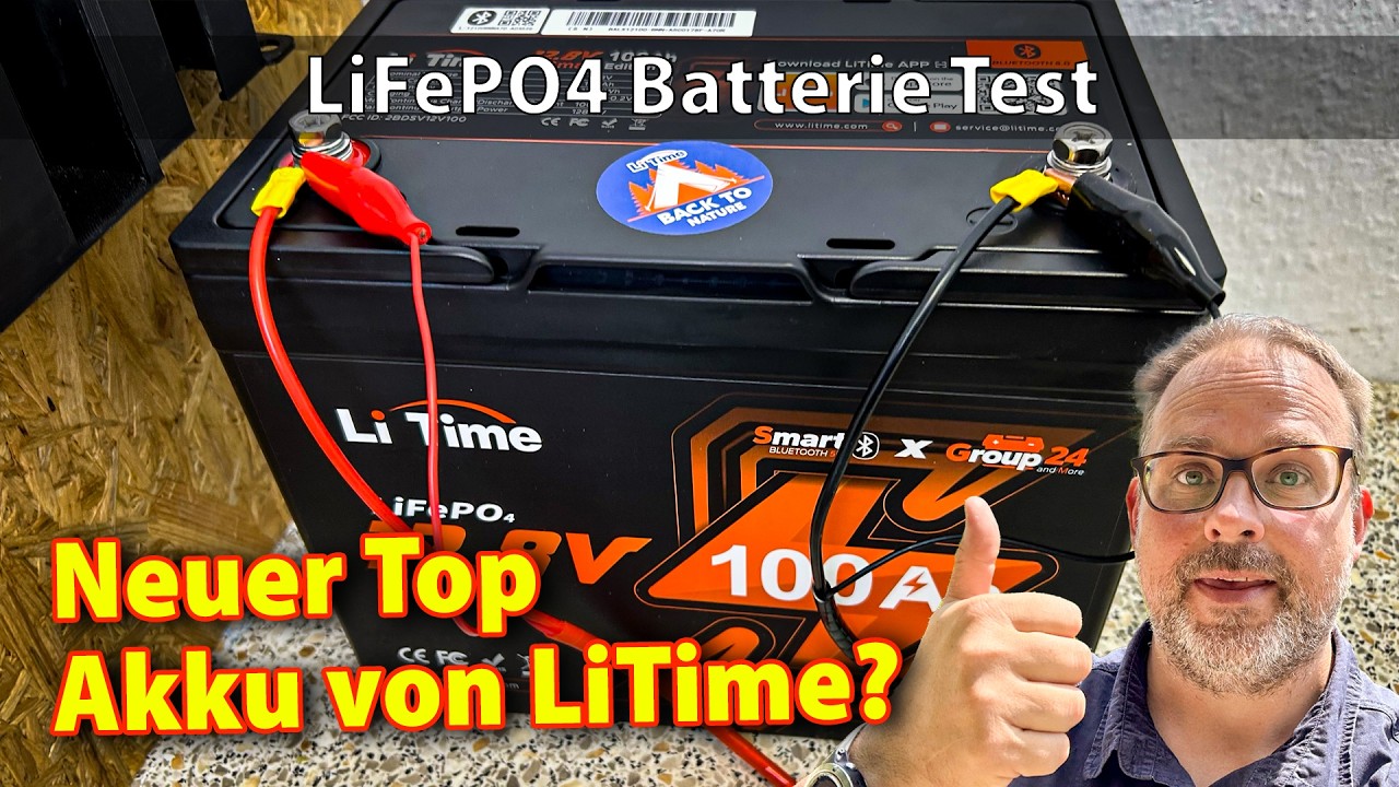 Li Time 12V 100Ah Group24 Bluetooth Lithium Batterie