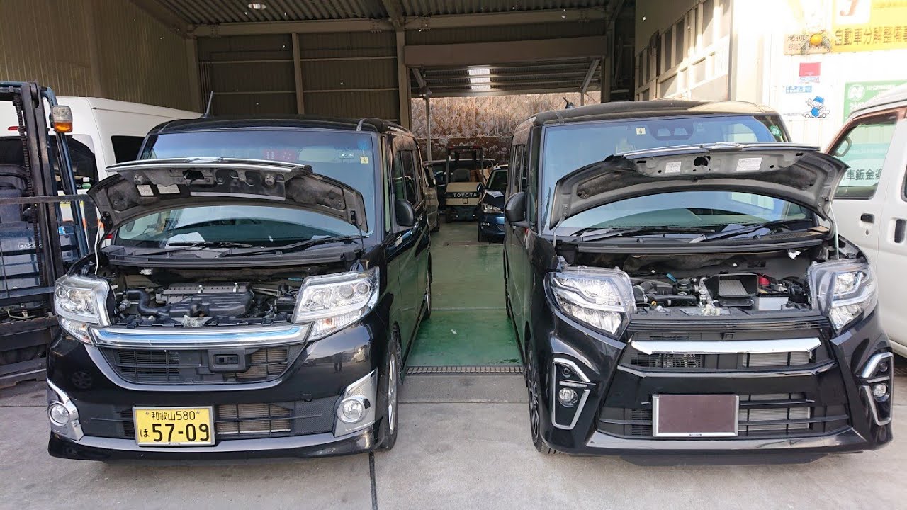 【新旧タントカスタム】DAIHATSUタント、LA600SとLA650Sの樹脂パーツとエンジンオイルの違い。
