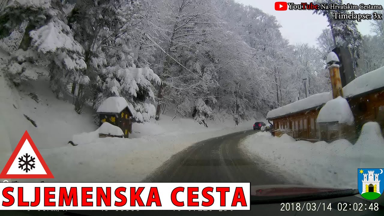 SLJEMENSKA CESTA: Zimski uspon na 60 cm snijega | Siječanj 2023.