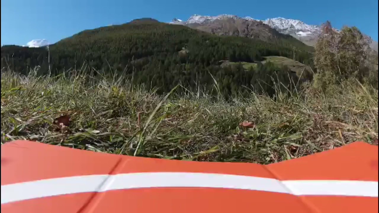Flying in the alps of Saas-Fee