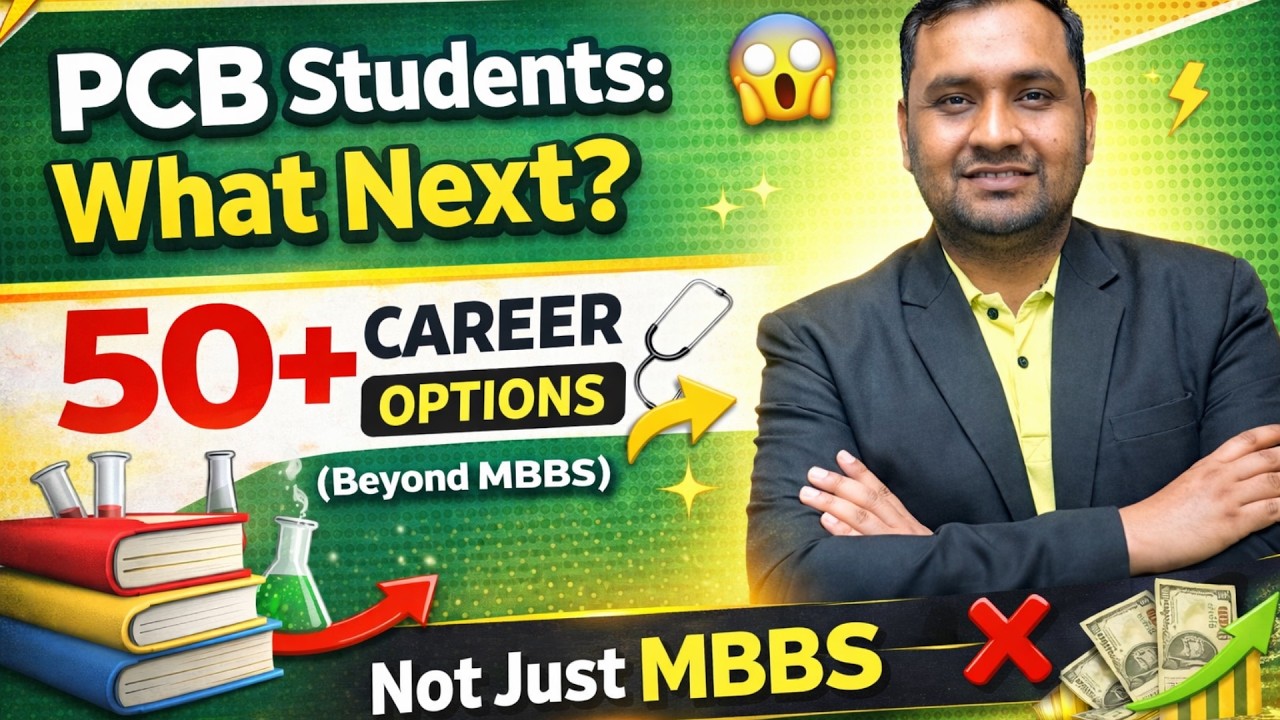 PCB Students What Next 2026 🔥 | 50+ Career Options After 12th Biology (Beyond MBBS) Full Roadmap