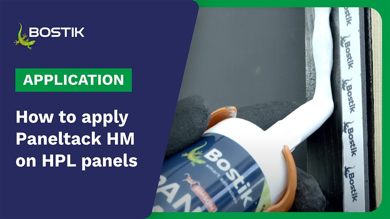 How to apply PANELTACK system for HPL Panels on wood | Application | Bostik Construction