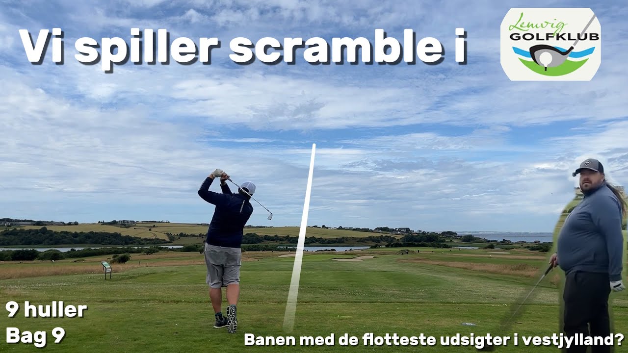 Vi spiller bag 9 i Lemvig golfklub