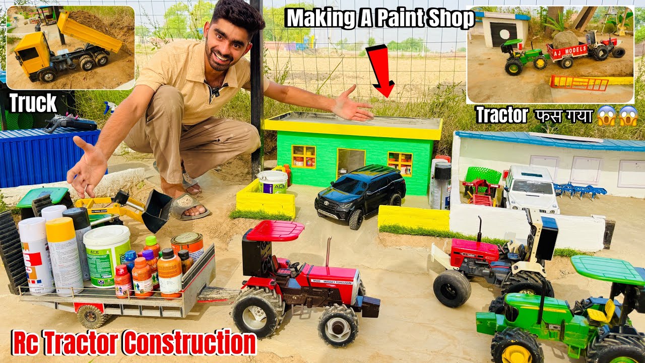 I Build a Mini Paint Shop using Rc vehicles in mini city ll @Aakash946