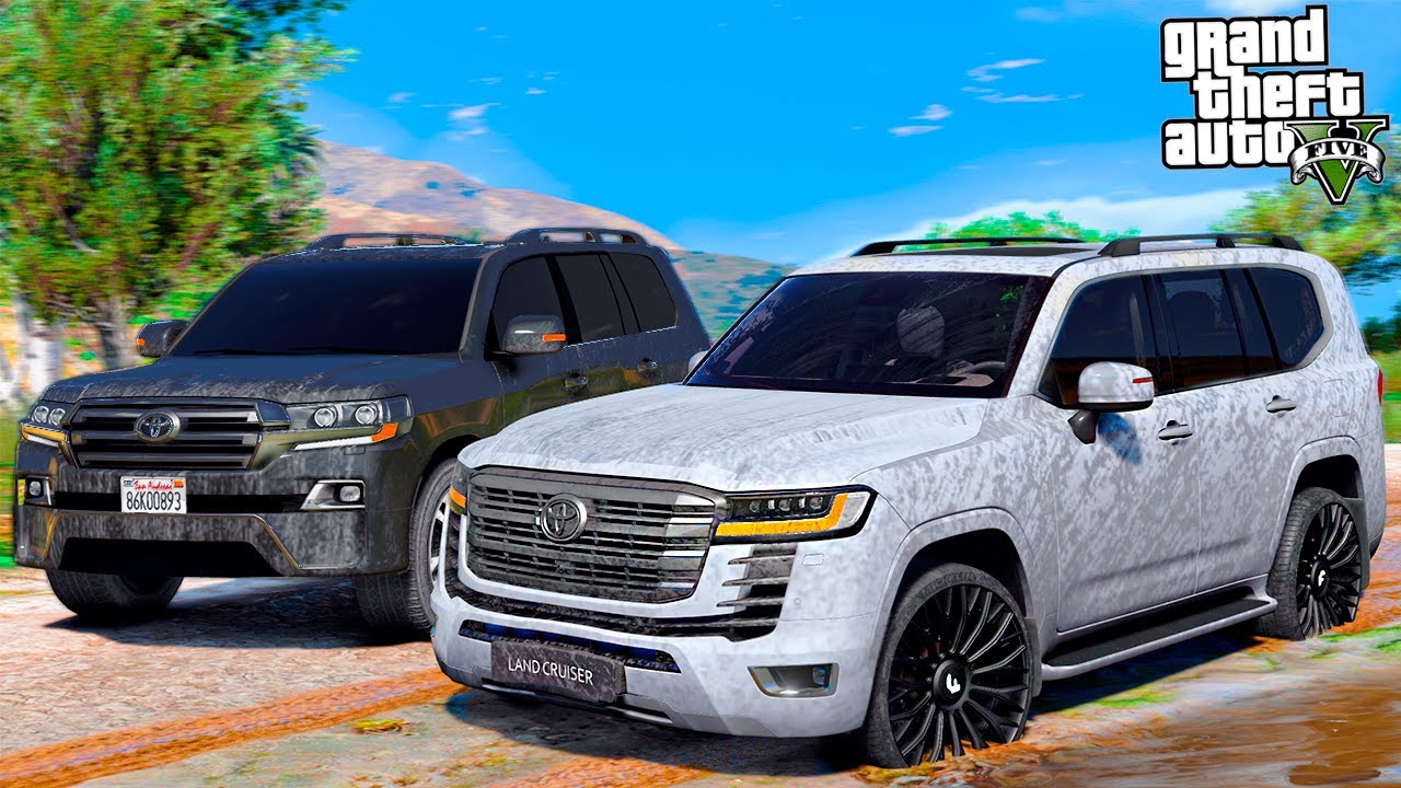 РЕАЛЬНАЯ ЖИЗНЬ В GTA 5 - ПРОВЕРКА СТАРОГО TOYOTA LAND CRUISER 200 И НОВОГО НА ПРОХОДИМОСТЬ! 🌊ВОТЕР