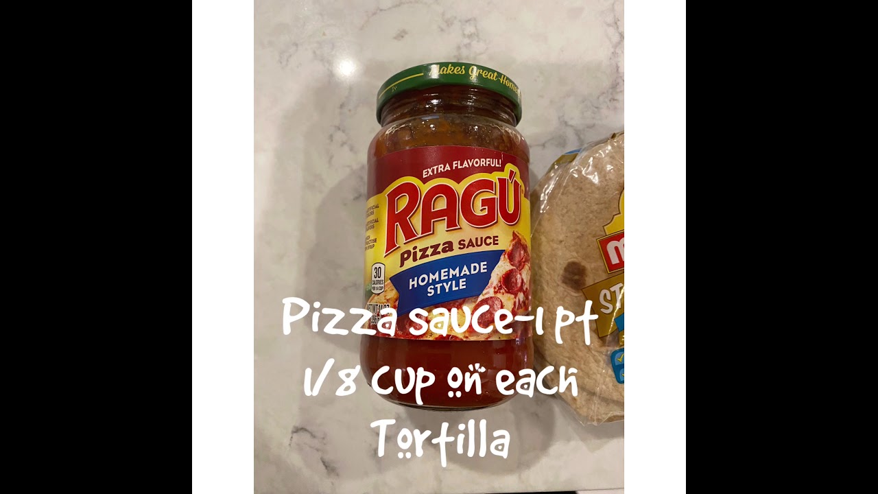 WW (Weight Watchers) Green Plan - 7 Point Tortilla Pizza!
