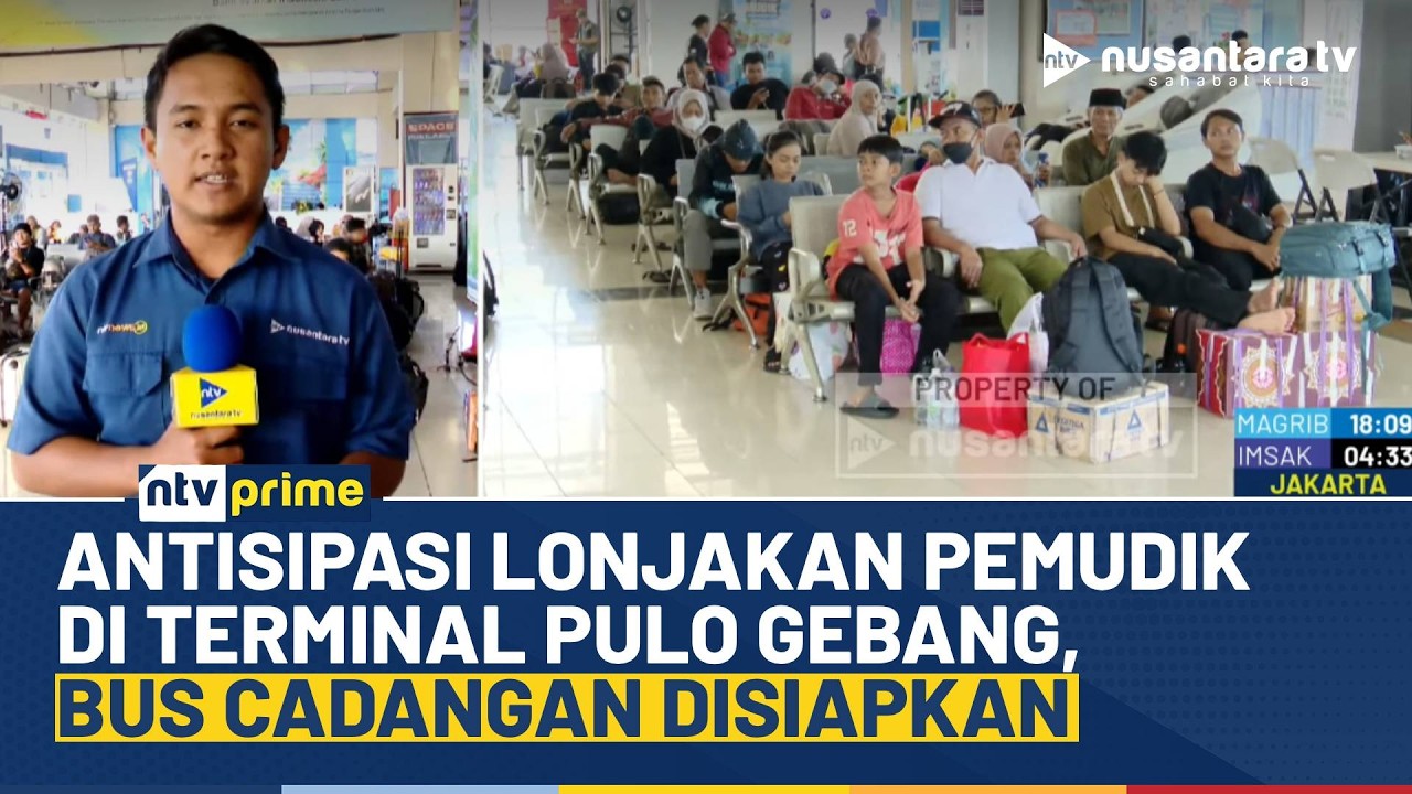H-5 Lebaran, Arus Mudik Meningkat, Terminal Pulo Gebang Catat 1.900 Penumpang | NTV