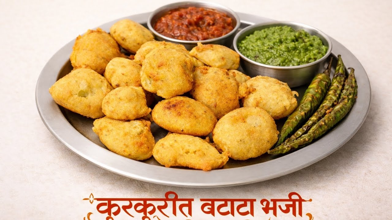 # कुरकुरीत # बटाटा # भजी.