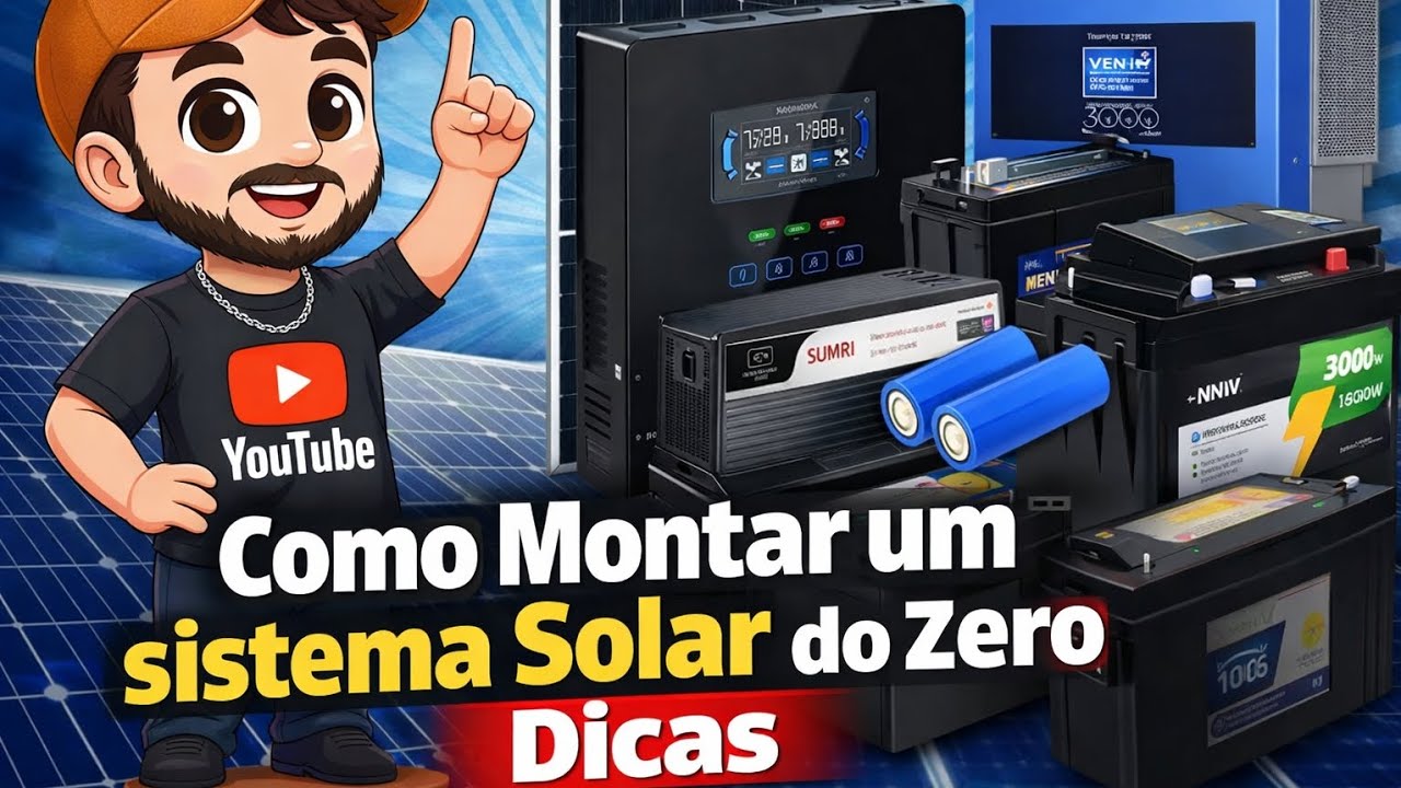 COMO: Montar um sistema de Energia Solar para Sua casa Ficar Off Grid