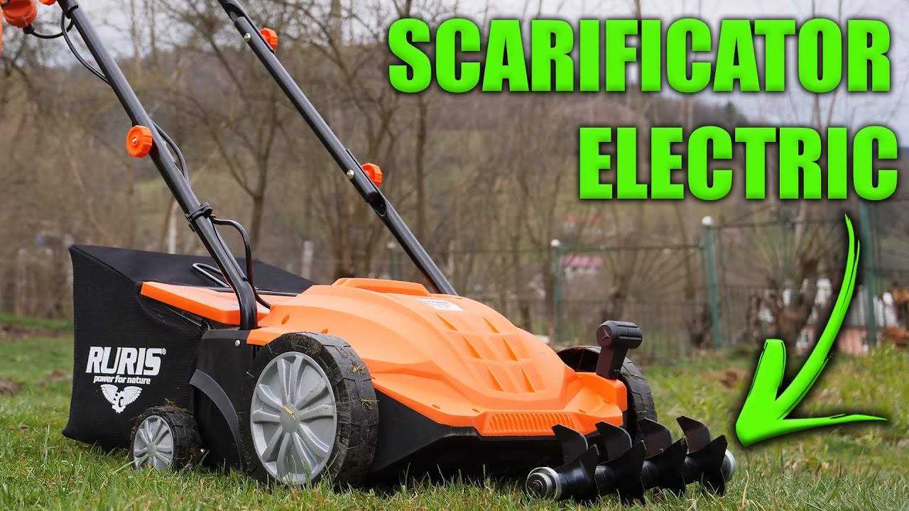 Întreținerea gazonului prin sacrificare și aerare | Scarificator electric pentru gazon Ruris RXE888