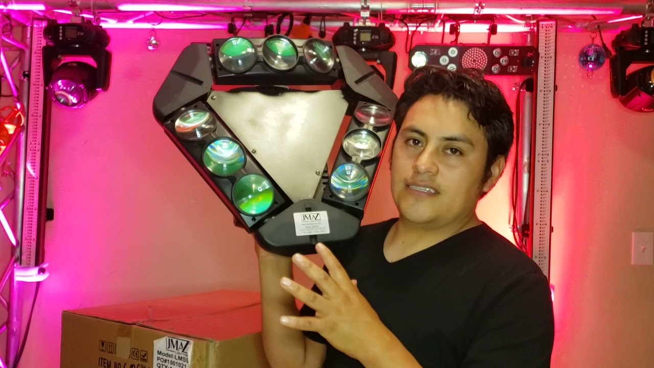 luces para dj spider triángulo 🔺.  la más grande