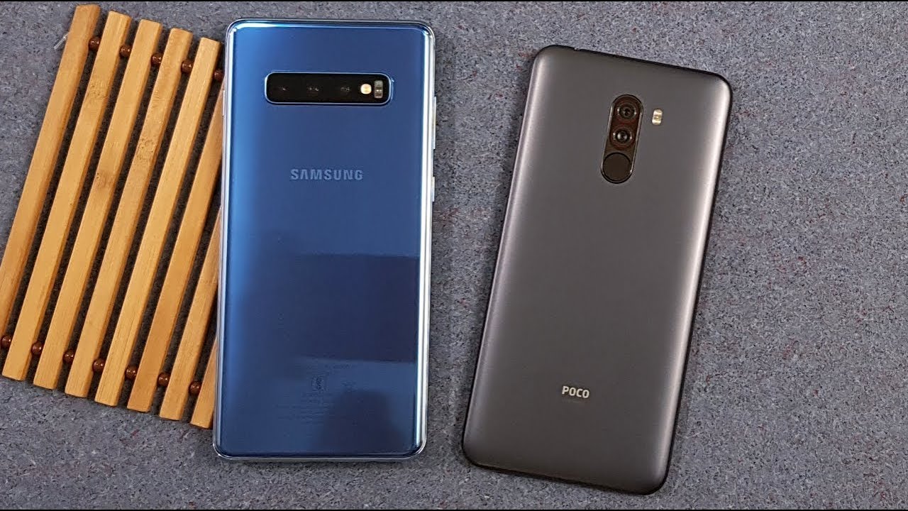 Samsung Galaxy S10 Plus vs Poco F1 SpeedTest & Camera Comparison