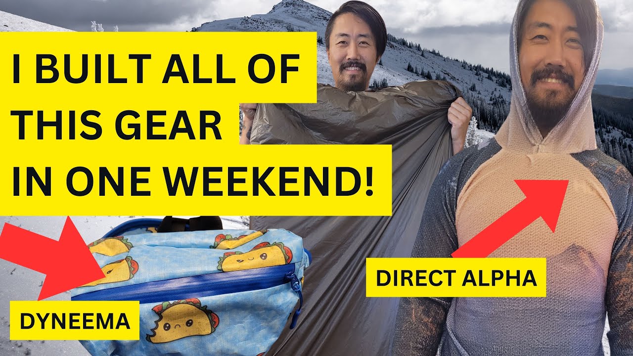Я сшила сверхлегкое одеяло, поясную сумку из ткани Dyneema и толстовку MYOG Alpha Direct, не имея...