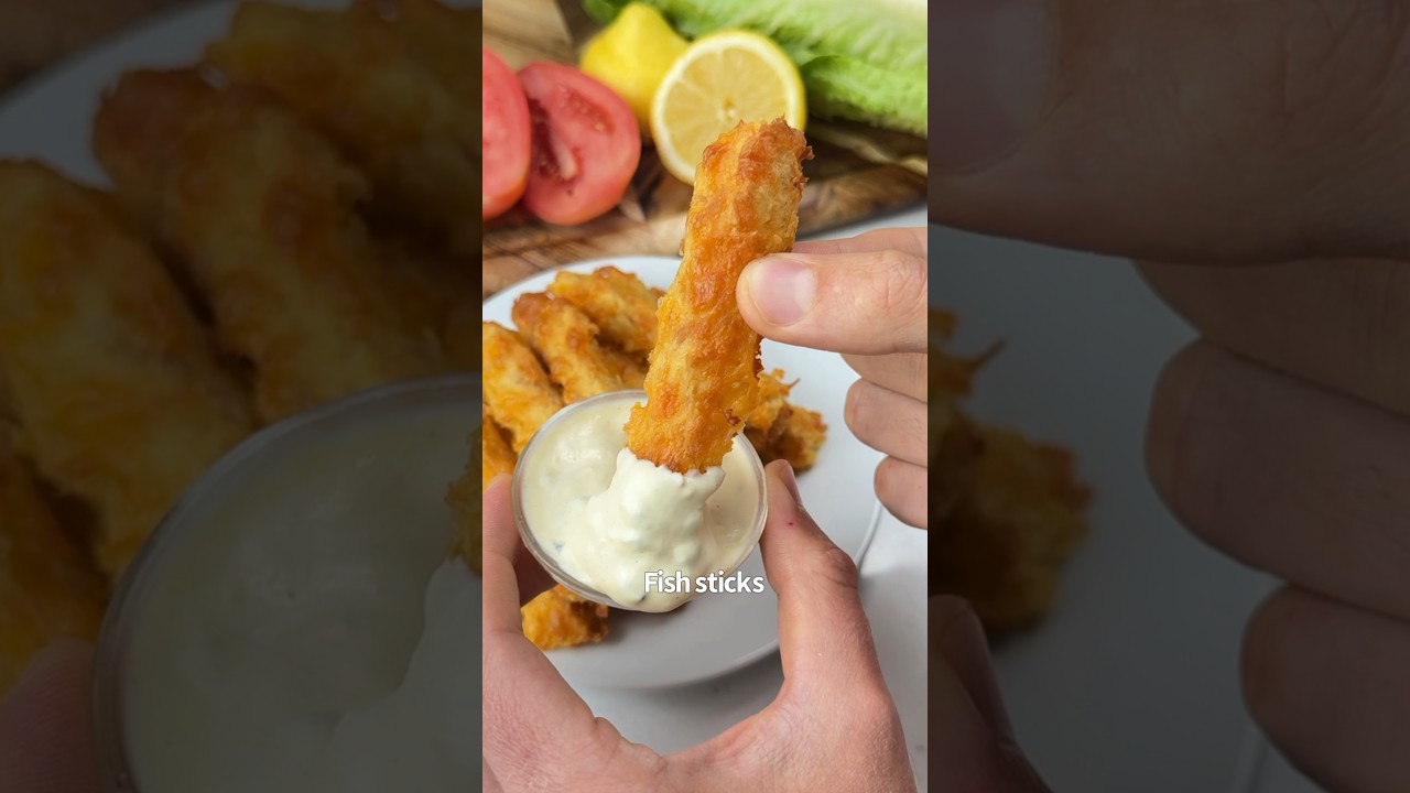 Хрустящие рыбные палочки из 3 ингредиентов 🐟😋🙌