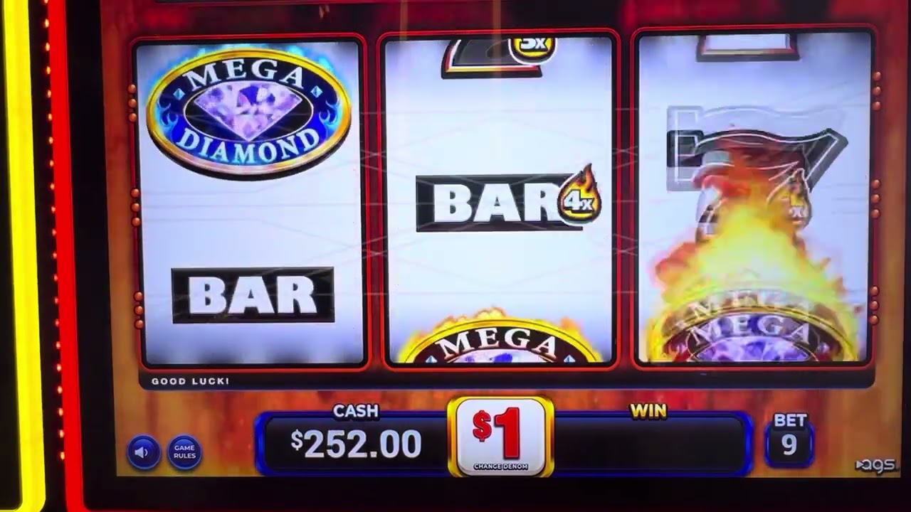 #slots #casino #vegas #yaamava  🎰 MEGA Diamond 5x4=20 times bonus plus 4 times black 7 😁🔥💰